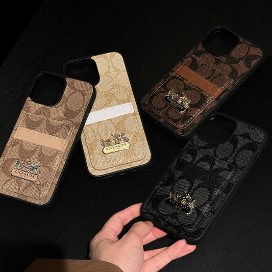 Coa Card Bag Leather iPhone Case - Iphonecasehouse