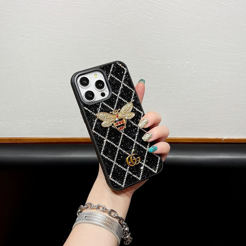 GG Bee Diamond iPhone Case - Iphonecasehouse