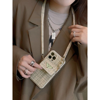 Pra Weave Card Bag Crossbody iPhone Case - Iphonecasehouse