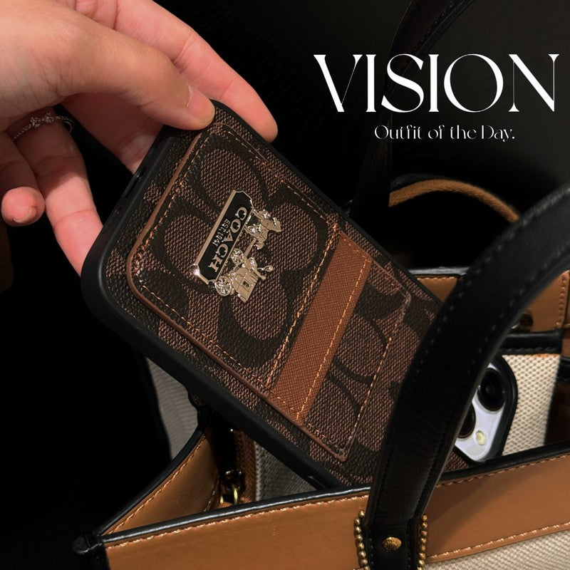 Coa Card Bag Leather iPhone Case - Iphonecasehouse