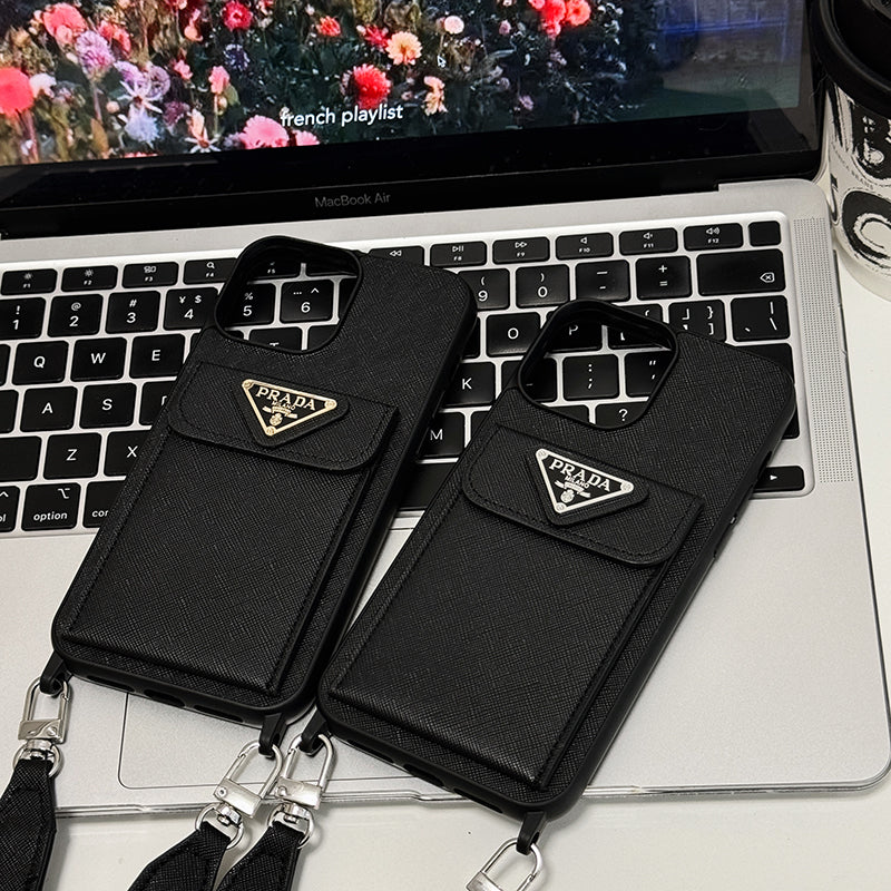 Pra Crossbody Leather iPhone Case - Iphonecasehouse