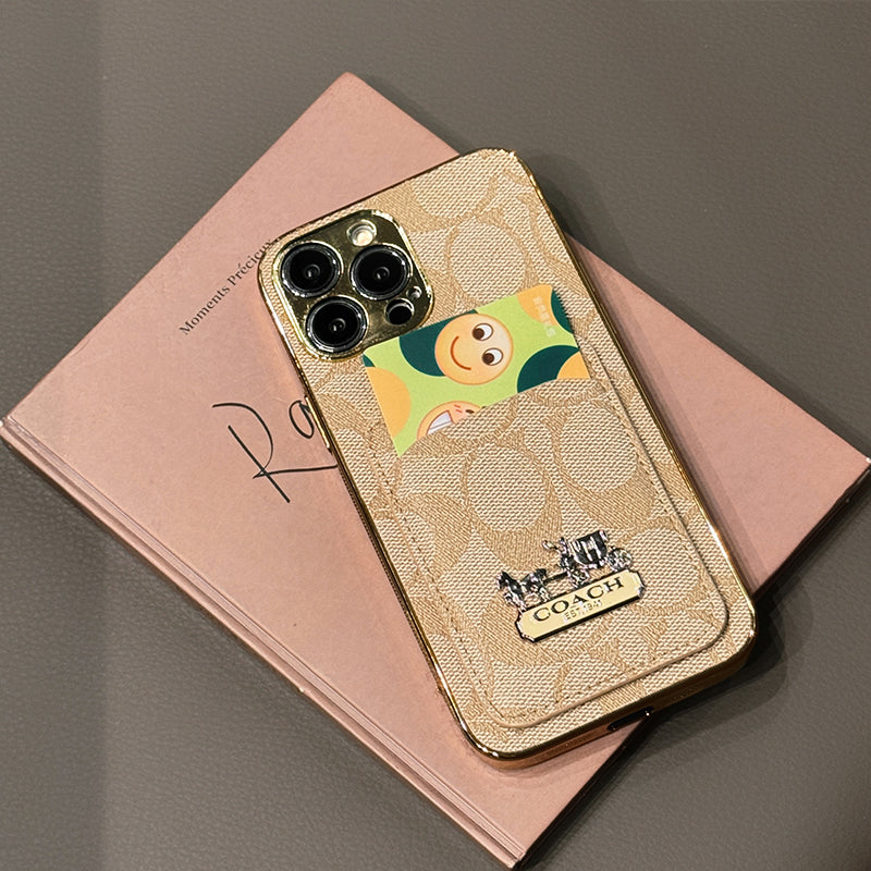 Coa Card Bag Leather iPhone Case - Iphonecasehouse