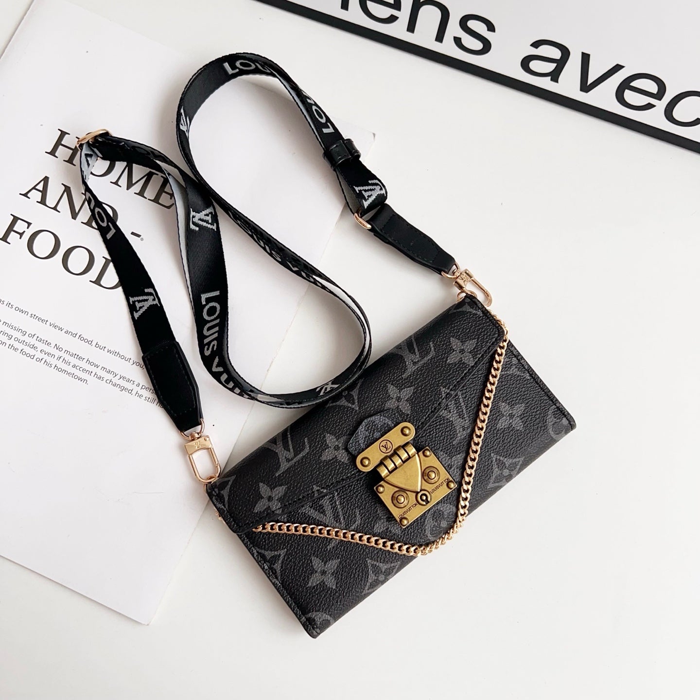 Monogram LV Luxurious Phone Case With Strap