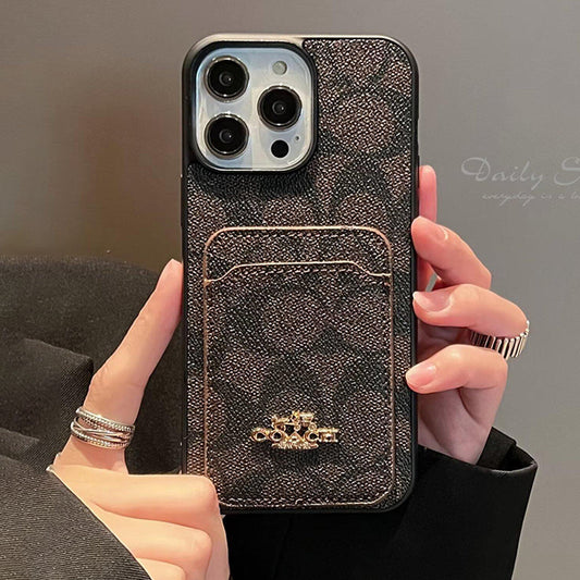 Coa Card Bag Leather iPhone Case - Iphonecasehouse