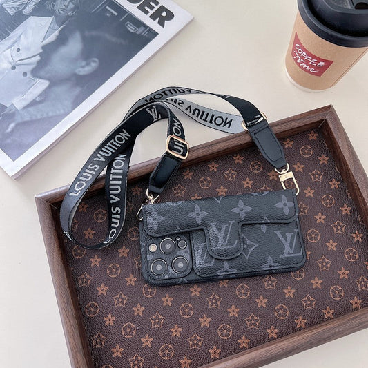 Lou Side Card Holder Crossbody iPhone Case - Iphonecasehouse