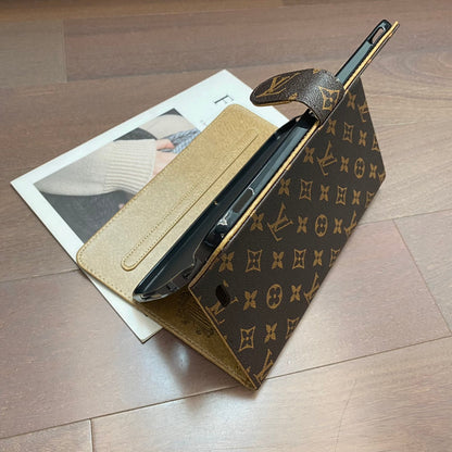 Elegant Monogram Canvas Flip Cover Apple iPad Protective Leather Case - Iphonecasehouse