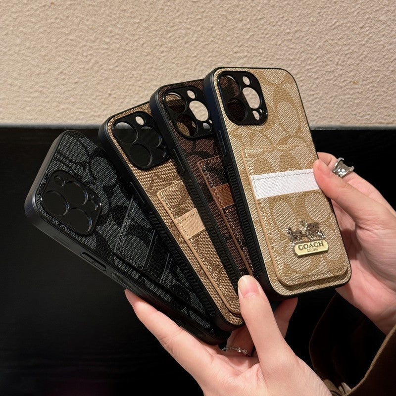 Coa Card Bag Leather iPhone Case - Iphonecasehouse