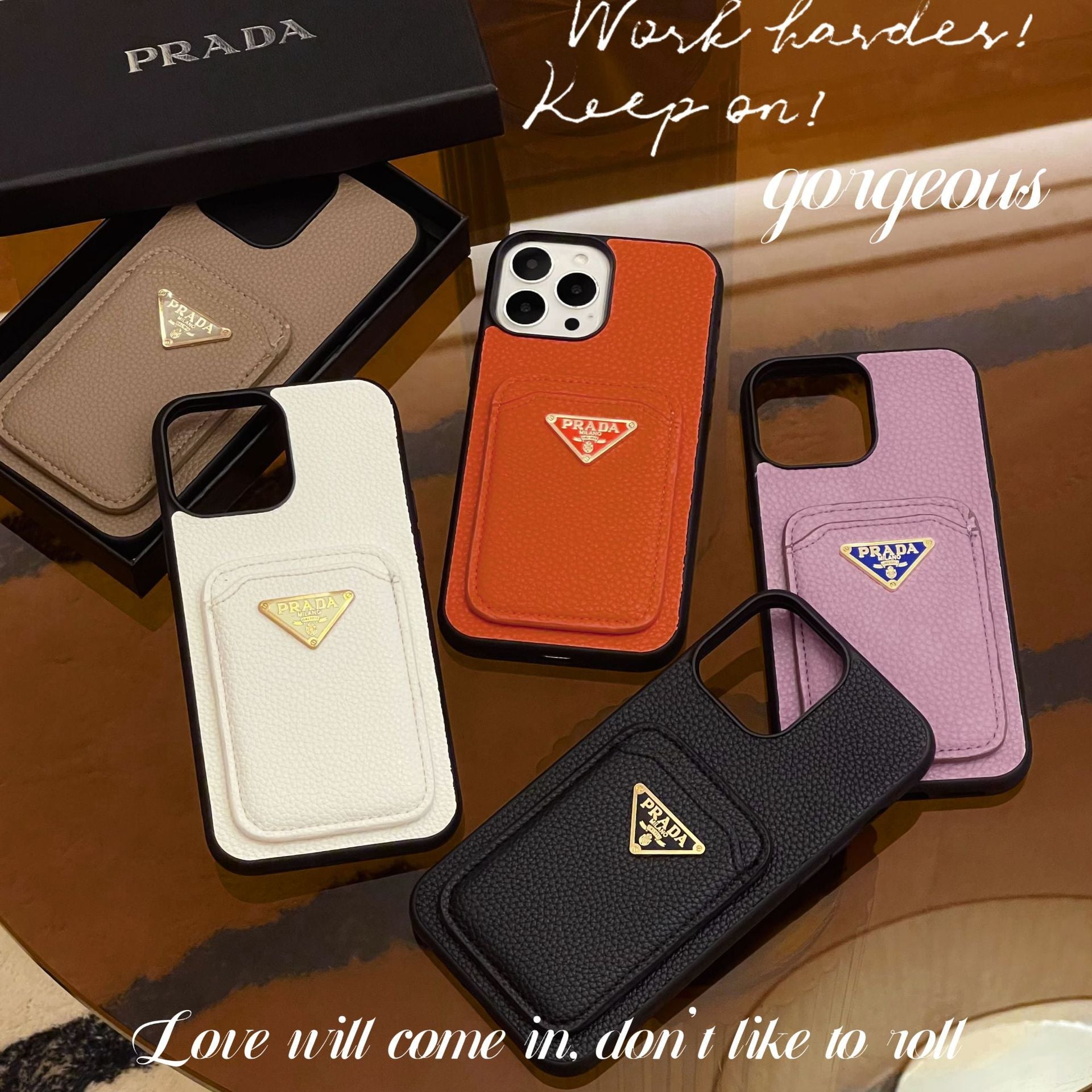 Pra Card Holder Color iPhone Case - Iphonecasehouse