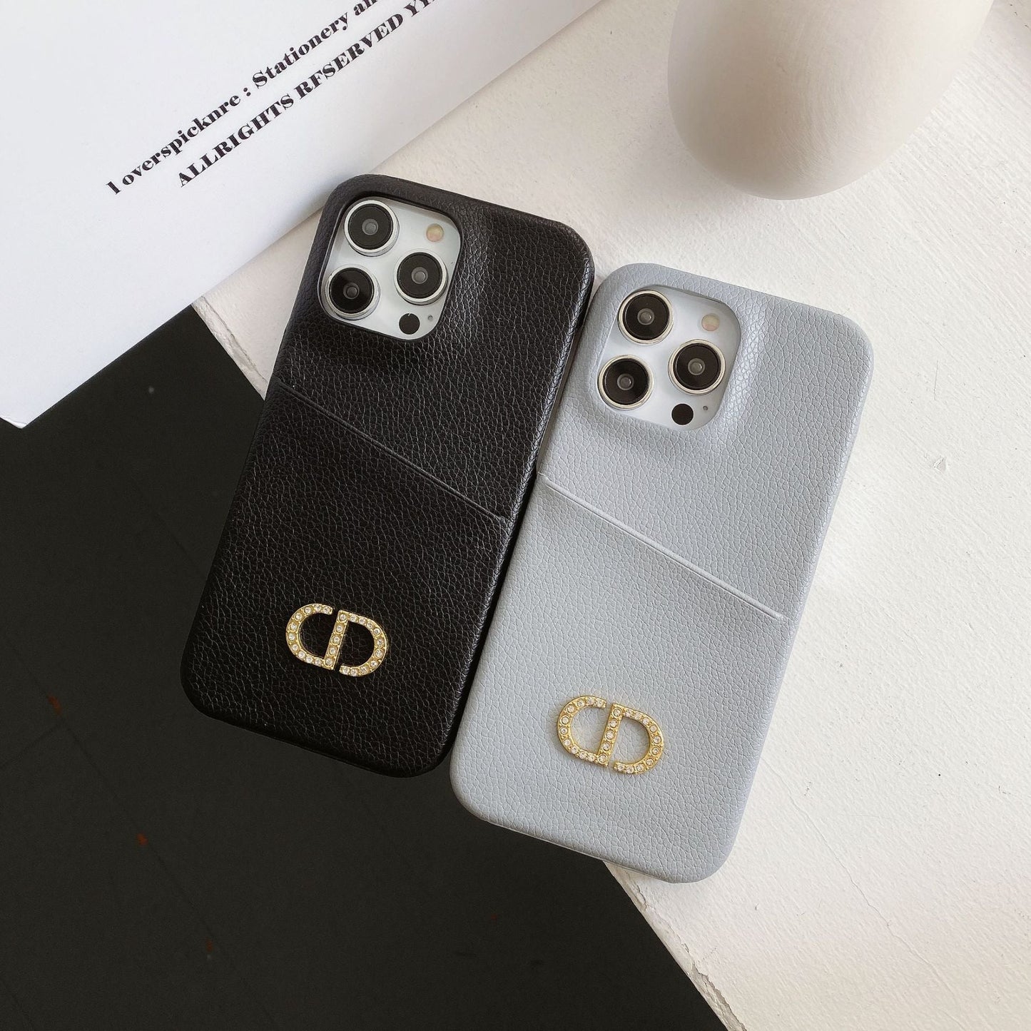 CD Leather iPhone Case - Iphonecasehouse
