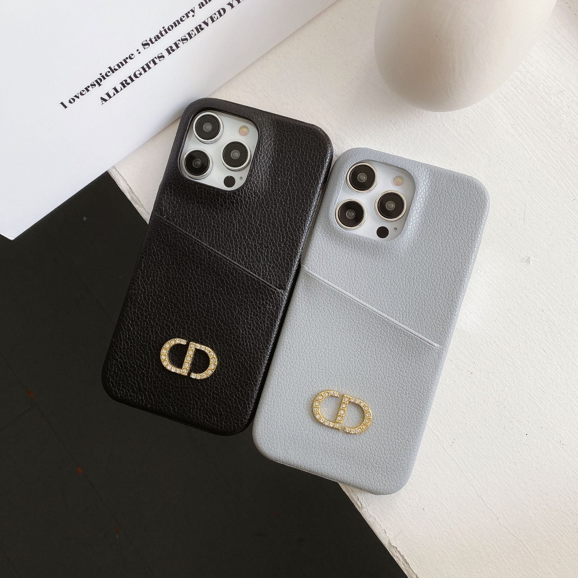 CD Leather iPhone Case - Iphonecasehouse