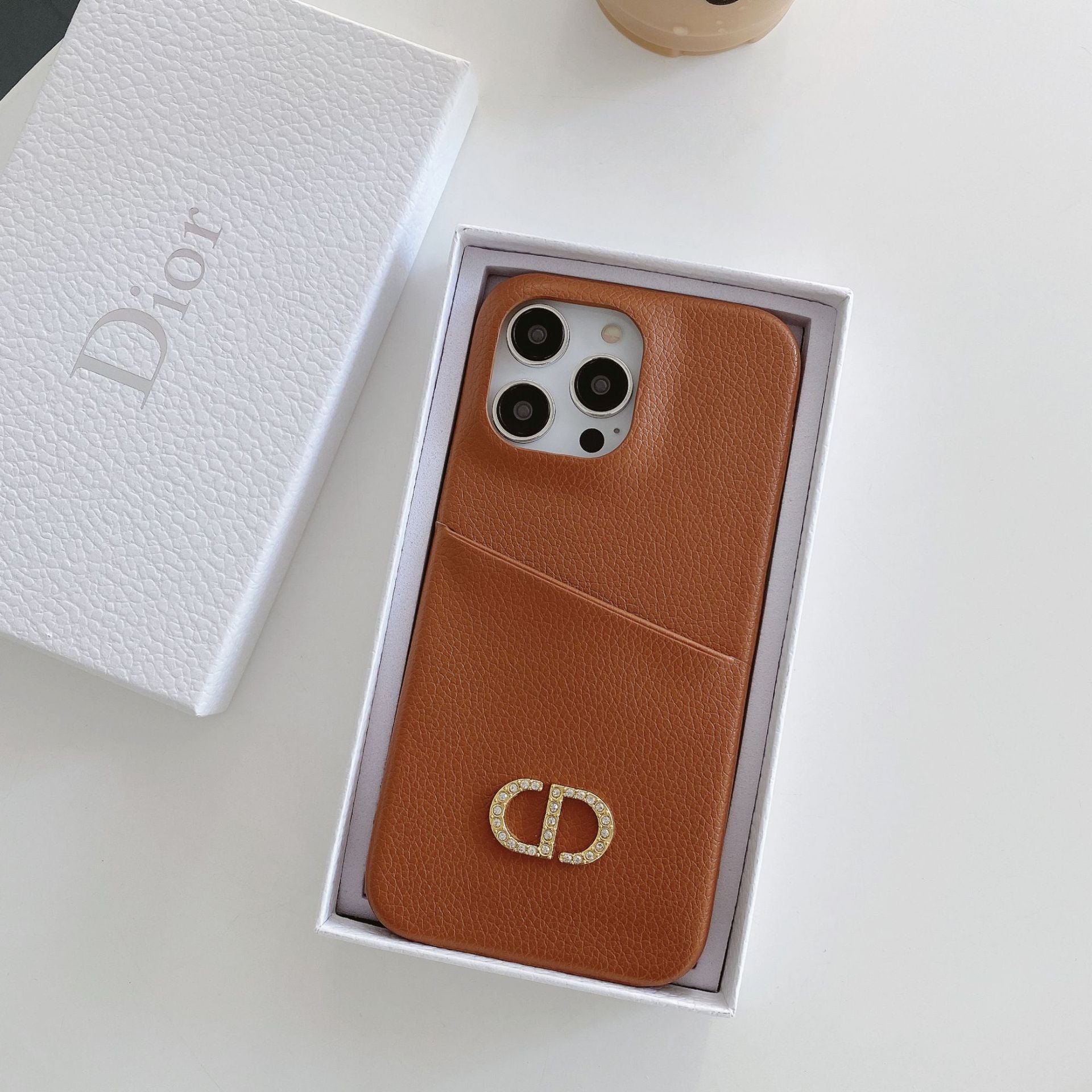 CD Leather iPhone Case - Iphonecasehouse