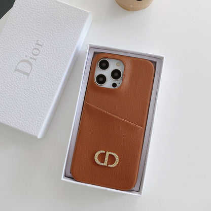 CD Leather iPhone Case - Iphonecasehouse