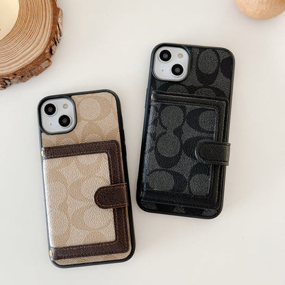 Coach iPhone Case With Wallet And Crossbody Strap White -XK240402 - Iphonecasehouse
