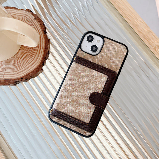 Coach iPhone Case With Wallet And Crossbody Strap White -XK240402 - Iphonecasehouse