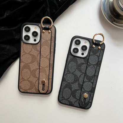 Coach iPhone Case With Holder Coffee-SW240330 - Iphonecasehouse