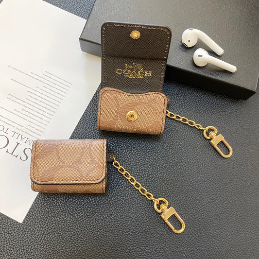 Luxury Coach AirPods Cases Light Brown-YH240425 - Iphonecasehouse