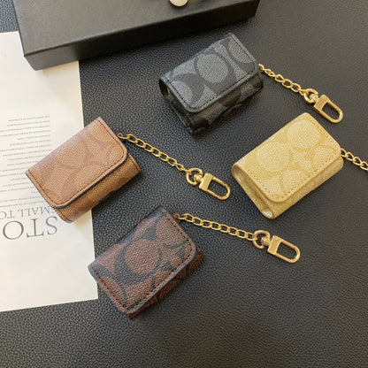 Luxury Coach AirPods Cases Dark brown-YH240425 - Iphonecasehouse