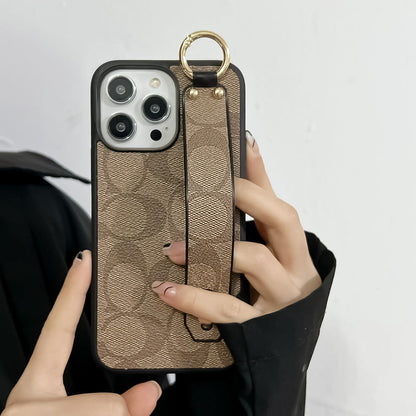 Coach iPhone Case With Holder Coffee-SW240330 - Iphonecasehouse