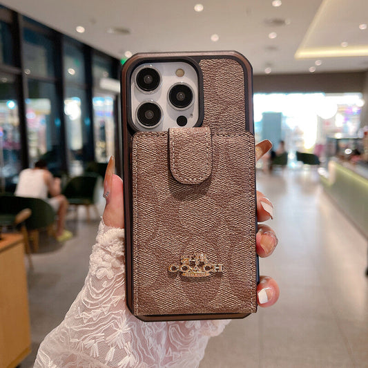 Coach iPhone Case With Wallet -LBK241416 - Iphonecasehouse