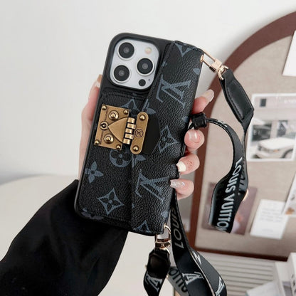 Lou Lock Card Bag Crossbody Chain iPhone Case - Iphonecasehouse
