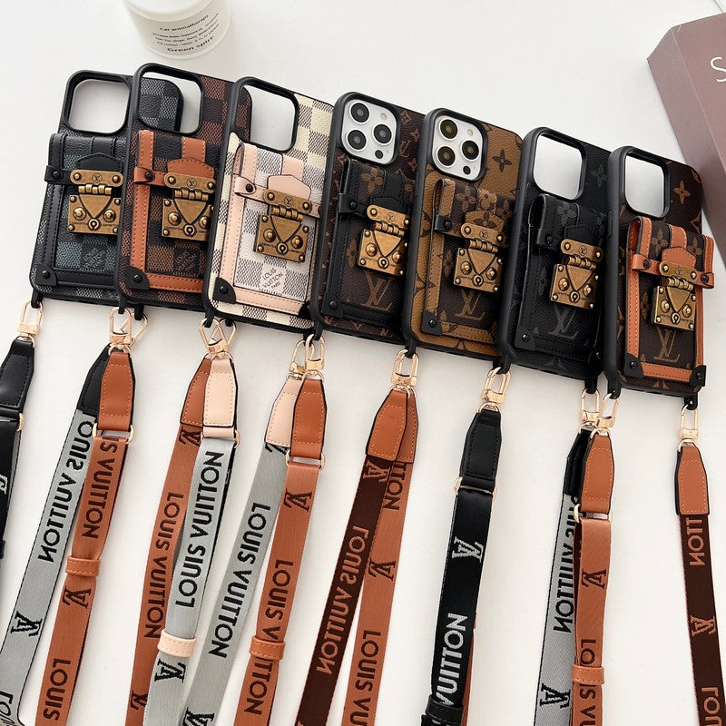 Lou Brown Crossbody Chain iPhone Case - Iphonecasehouse