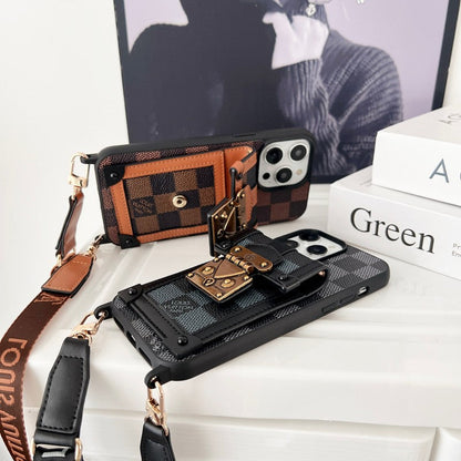 Lou Brown Crossbody Chain iPhone Case - Iphonecasehouse