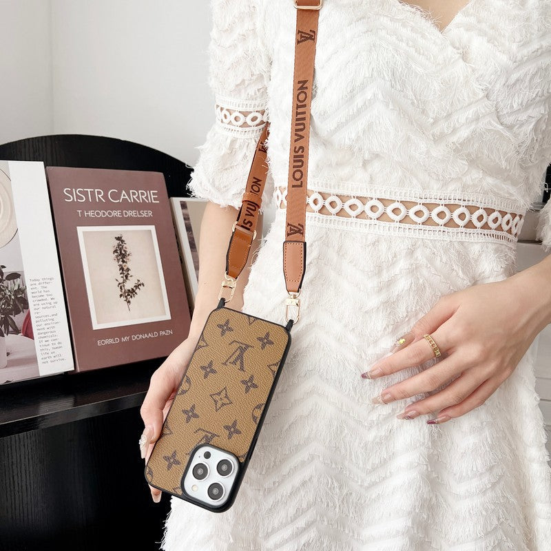 Lou Brown Crossbody iPhone Case - Iphonecasehouse