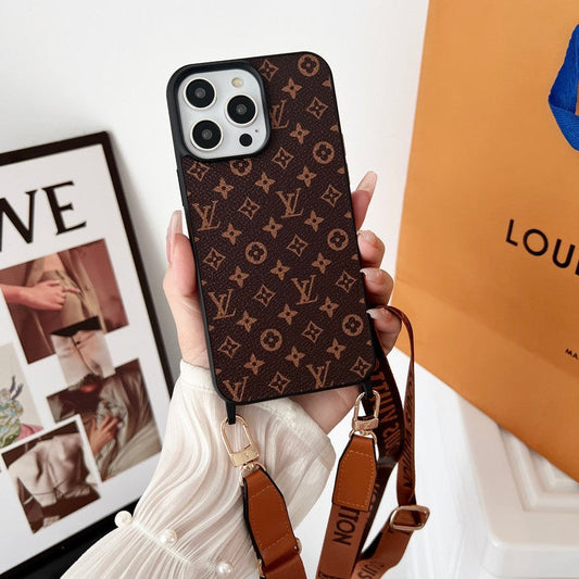 Lou Brown Crossbody iPhone Case - Iphonecasehouse