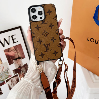 Lou Brown Crossbody iPhone Case - Iphonecasehouse