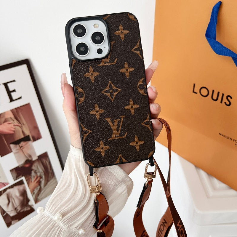 Lou Brown Crossbody iPhone Case - Iphonecasehouse