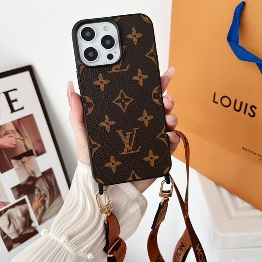 Lou Brown Crossbody iPhone Case - Iphonecasehouse