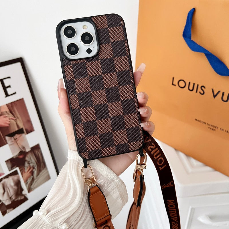 Lou Brown Crossbody iPhone Case - Iphonecasehouse