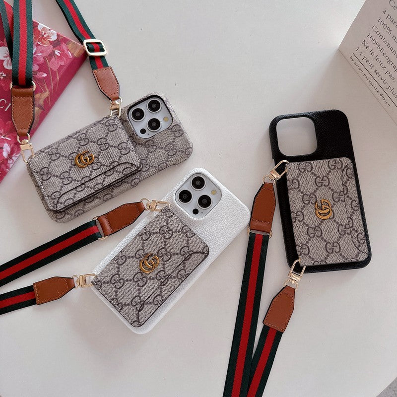 GG Card Bag Crossbody Classic iPhone Case - Iphonecasehouse