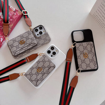 GG Card Bag Crossbody Classic iPhone Case - Iphonecasehouse