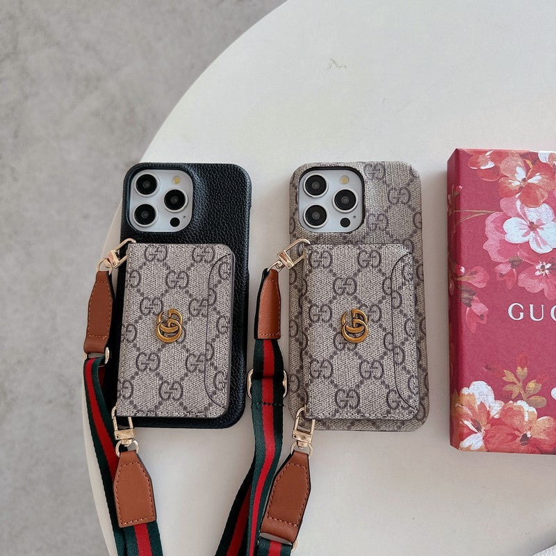 GG Card Bag Crossbody Classic iPhone Case - Iphonecasehouse