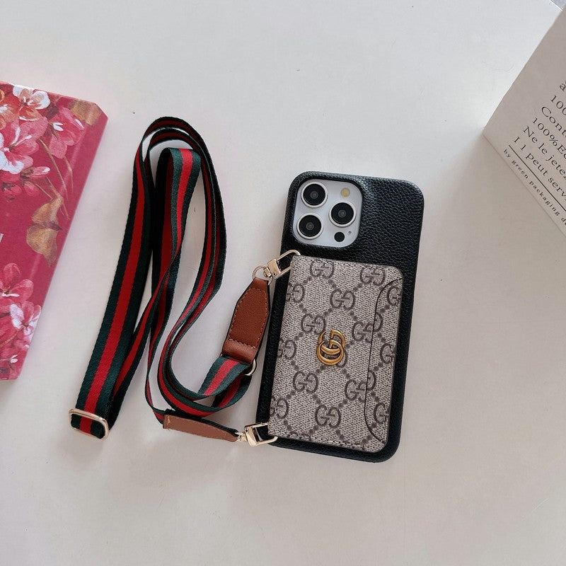 GG Card Bag Crossbody Classic iPhone Case - Iphonecasehouse