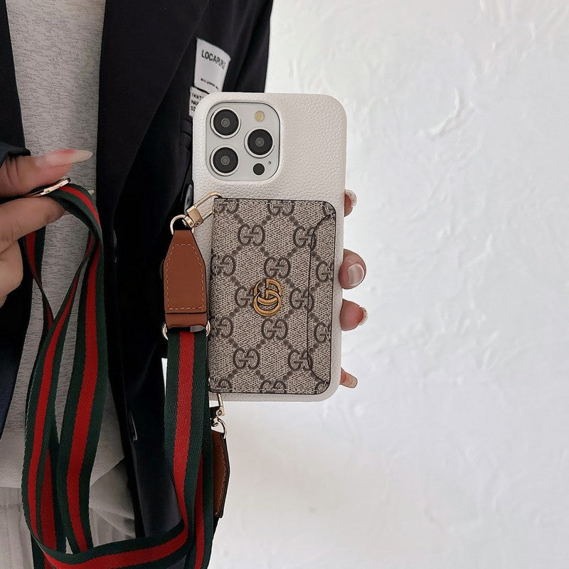 GG Card Bag Crossbody Classic iPhone Case - Iphonecasehouse