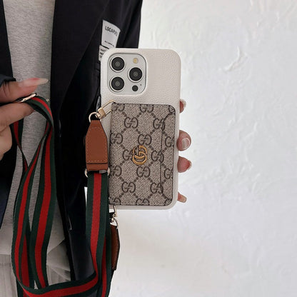 GG Card Bag Crossbody Classic iPhone Case - Iphonecasehouse
