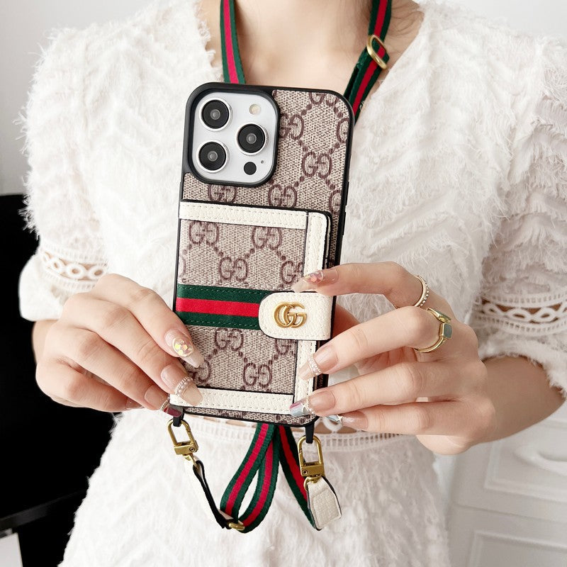 GG Card Bag Chain Classic iPhone Case - Iphonecasehouse