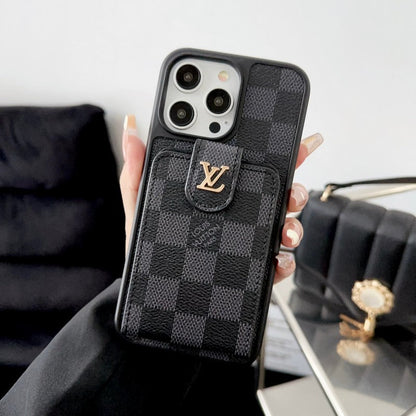 Lou Black & White Card Bag iPhone Case - Iphonecasehouse
