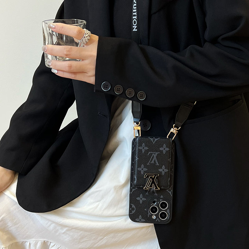 Lou Card Bag Chain Black iPhone Case - Iphonecasehouse