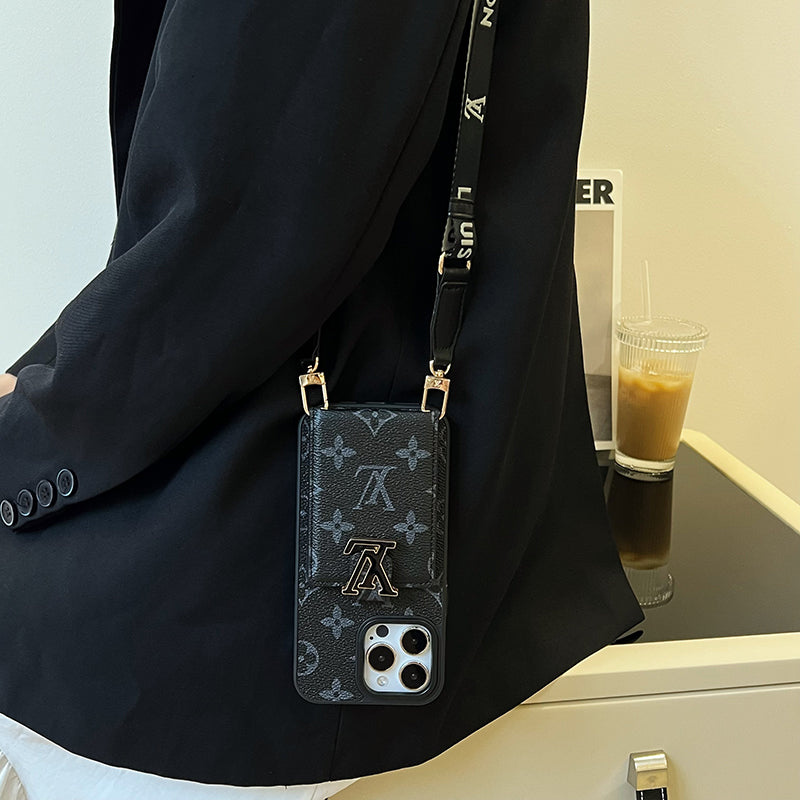 Lou Card Bag Chain Black iPhone Case - Iphonecasehouse