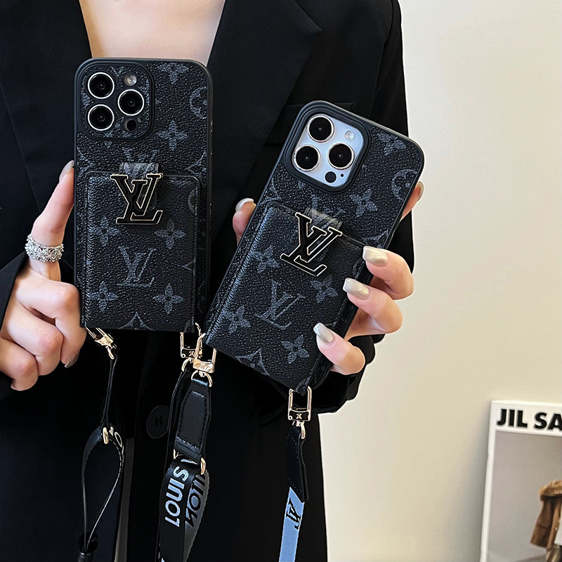 Lou Card Bag Chain Black iPhone Case - Iphonecasehouse
