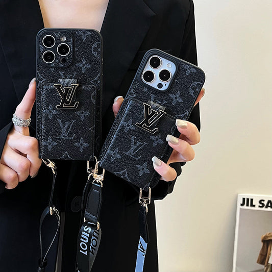 Lou Card Bag Chain Black iPhone Case - Iphonecasehouse