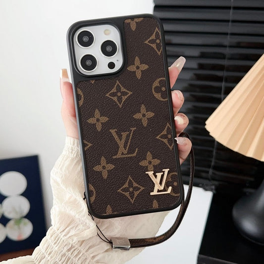 Lou Classic Brown Hand Chain iPhone Case - Iphonecasehouse