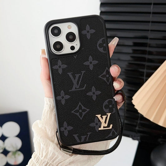 Lou Black & White Hand Chain iPhone Case - Iphonecasehouse
