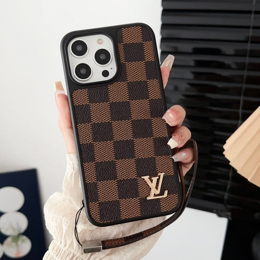 Lou Classic Brown Hand Chain iPhone Case - Iphonecasehouse