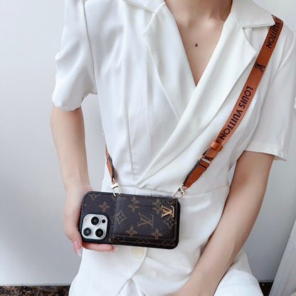 Lou Side Card Bag Crossbody Chain iPhone Case - Iphonecasehouse