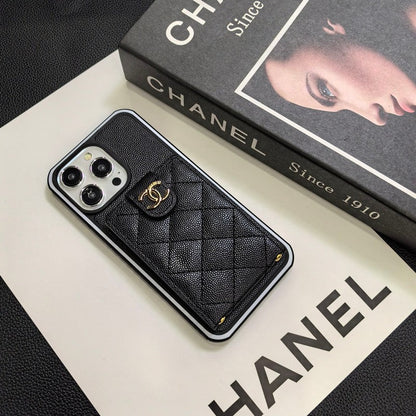 C.C Crossbody Leather iPhone Case - Iphonecasehouse