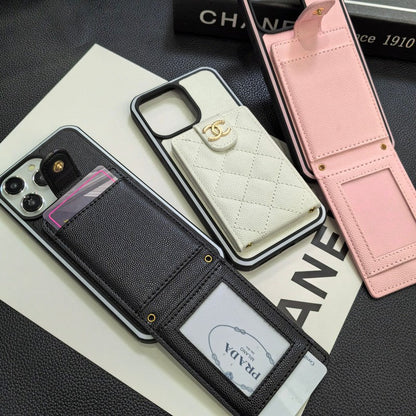 C.C Crossbody Leather iPhone Case - Iphonecasehouse